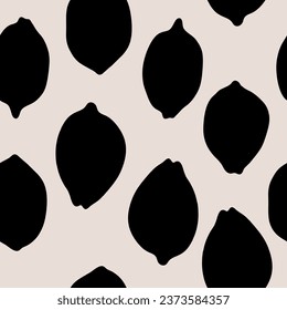 Seamless pattern beautiful lemon fruits vector
