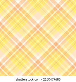 Nahtlose Muster in schönen hellorangen und gelben Farben für Plaid, Stoff, Textilien, Kleidung, Tischdecken und andere Dinge. Vektorbild. 2