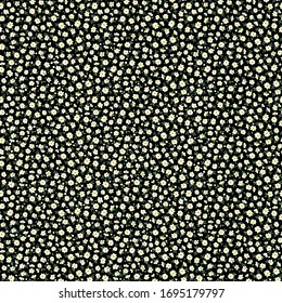 Seamless pattern of beautiful little flowers and plants,