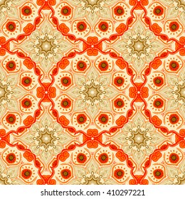 Seamless pattern with beautiful Mandalas. Vector illustration