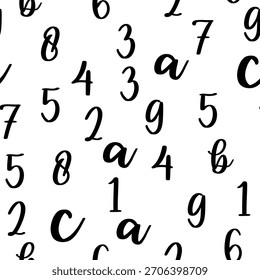 Padrão perfeito com números bonitos. Álgebra e geometria, cálculos.