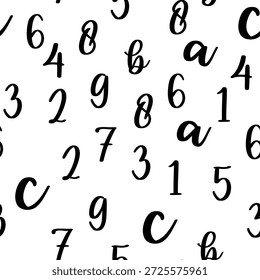 Padrão perfeito com números bonitos. Álgebra e geometria, cálculos.