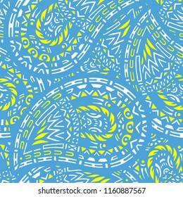 Seamless pattern of beautiful paisley cucumbers African, Turkish, Indian, Persian. Vector illustration