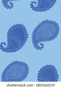 Patrón inmaculado de hermosos paisley pepinos turcos, indios, persas, mexicanos, africanos. ilustración