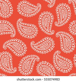 Nahtlose Muster von schönen Paisley Gurken Türkisch, Indisch, Persisch. Vektorgrafik