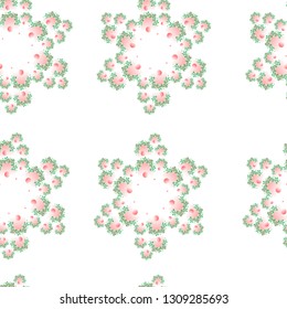 seamless pattern of beautiful pink cards
