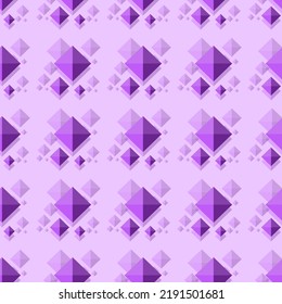 seamless pattern with beautiful purple crystal theme, simple and charming