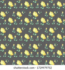 Nahtloses Muster mit schönen Rosenblumen. Festlicher Blumenhintergrund für Ihre Design-Postkarten, Stoffe, Notizblock. Schöne Blumen.