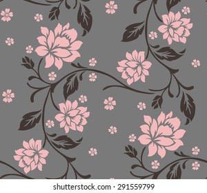 Seamless pattern with beautiful roses. Vector illustration.