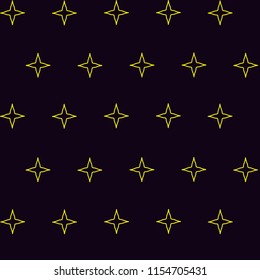 Seamless pattern, beautiful stars on a colored background