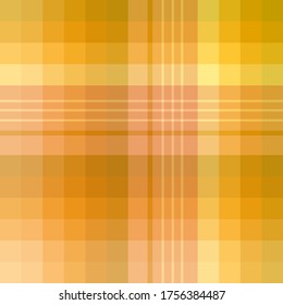 Patrón inmaculado en hermosos colores amarillos y anaranjados para machacar, tela, ropa, mantel y otras cosas. Imagen vectorial. 