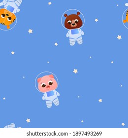 かわいい小さな動物宇宙飛行士 宇宙人のキャラクター カボ アライグマが宇宙服を着て 空を飛ぶ 漫画のベクターイラスト のベクター画像素材 ロイヤリティフリー