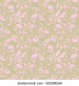 Seamless pattern for bedroom. Dim pattern for bedding and Wallpaper.