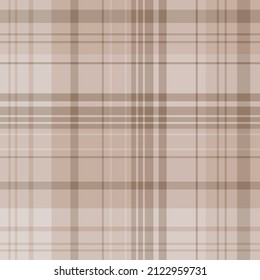 Seamless pattern in beige colors for plaid, fabric, textile, clothes, tablecloth and other things. Vector image.
