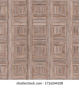 Seamless pattern. Beige parquet with embedded squares.