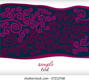 Seamless pattern from beige plants