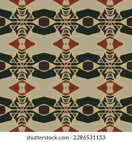 Patrón sin foco en amarillo rojo beige para la decoración. Impresión para papel, azulejos, textiles. Decoración casera, decoración interior, diseño de tela.
