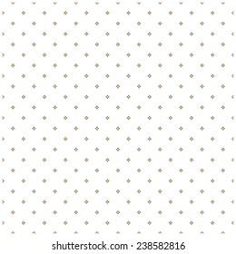 Seamless pattern. Beige rhombuses and on white  background