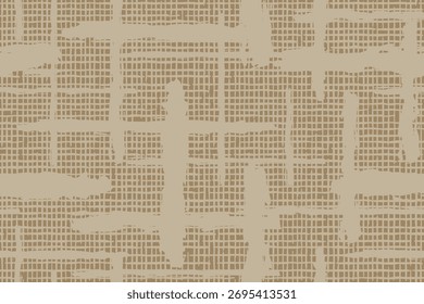 seamless pattern of beige rough fabric texture