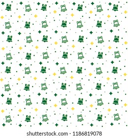 Seamless Pattern with Bells . Holiday Paper Design. 