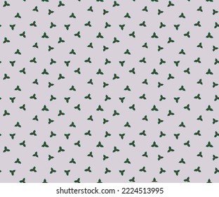 Patrón sin foco con bayas y hojas huecas sobre un fondo claro. Plantilla vectorial para papel de envolver de Año Nuevo y Navidad, papel impreso, tela, textil, papel tapiz