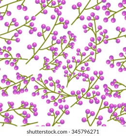 seamless pattern with berries. Perfect for wallpaper, textile, pattern fills, gift paper, greetings cards.