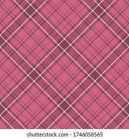 Seamless pattern in berry pink colors for plaid, fabric, textile, clothes, tablecloth and other things. Vector image. 2