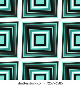 Seamless pattern of beveled squares.