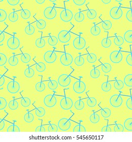 seamless pattern a bicycle a sports  light vector illustration

