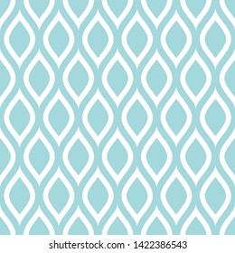 Seamless Pattern Big Abstract Lemons Silhouette Turquoise
