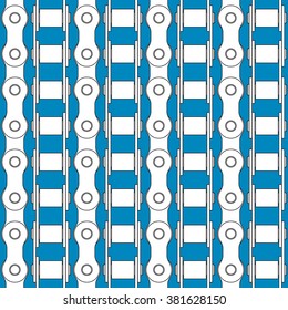 Seamless pattern of the bike chains