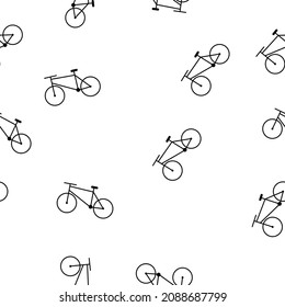 seamless pattern of the bike. suitable for cover, box, package