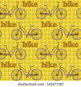 seamless pattern bikes