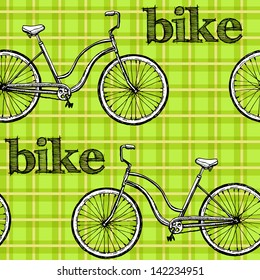 seamless pattern bikes