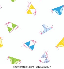 Un patrón sin fisuras de bikinis.