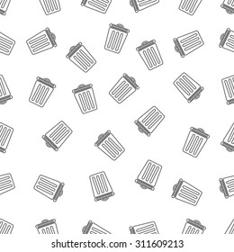 seamless pattern with bin