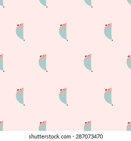 seamless pattern, bird vector art  background design for fabric and decor
