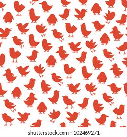 seamless pattern with birds