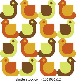 seamless pattern with birds