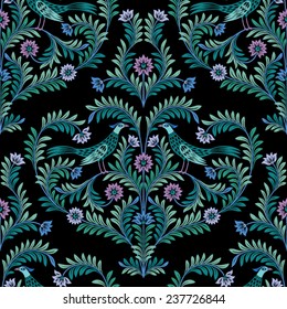 seamless pattern with birds 