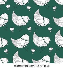 a seamless pattern with birds for the decoration works