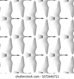 seamless pattern birds flying in the sky spreading their wings