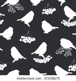 Seamless pattern with birds. Vector background for your design.