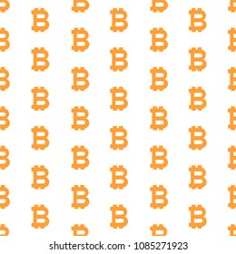 Seamless pattern from the bitcoin symbols. Vector illustration
