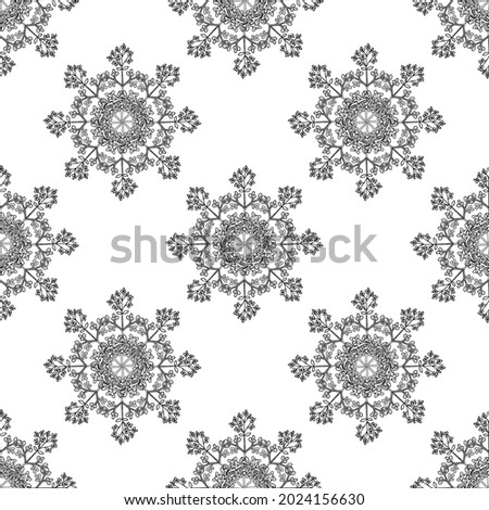 Seamless pattern with bitter herbs in sketch style. Herb-of-grace (Ruta graveolens), elements and flowers, leaves and berries. Common rue, hand drawn doodle illustration.