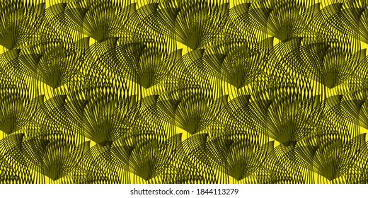 Seamless pattern of black abstract background isolated on yellow background. Suited for Decorative Paper, Packaging, Covers, Gift Wrap and House Interior Design. Vector illustration EPS10.
