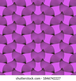 Seamless pattern of black abstract background isolated on light purple background. Suited for Decorative Paper, Packaging, Covers, Gift Wrap and House Interior Design. linocut leaves design.