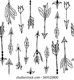 Arrow Set Native American Indian Style Stock Vector (Royalty Free ...