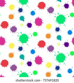 seamless pattern black blot on white background