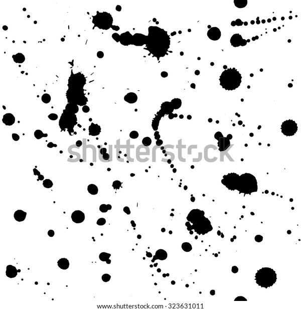 Seamless Pattern Black Blots Grunge Background Stock Vector Royalty Free 323631011 Shutterstock 2796